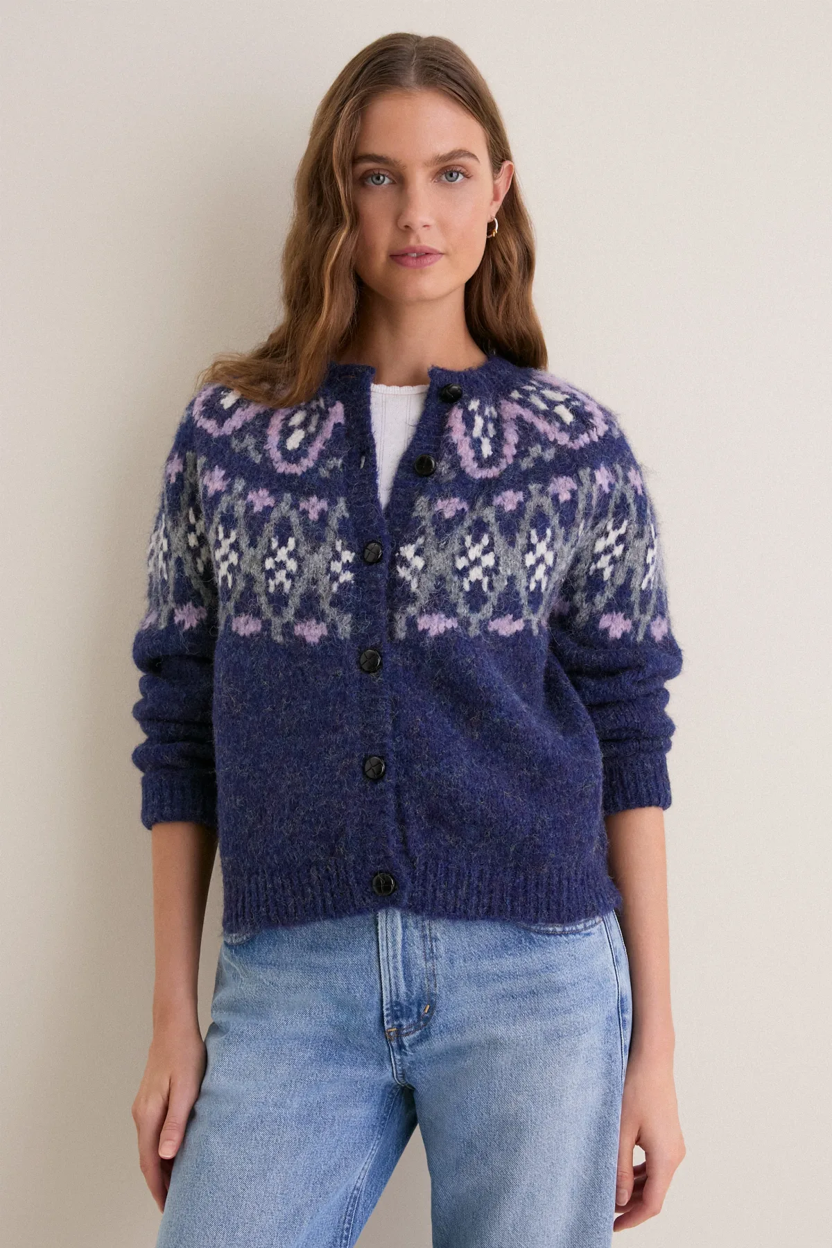 Navy Irene Cardigan by ASTR the Label