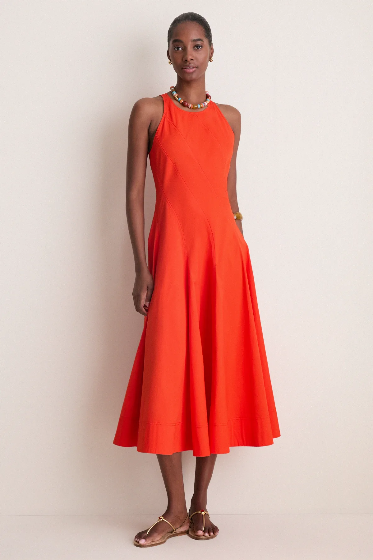 Poppy Red Gemma Midi Dress by A.L.C.