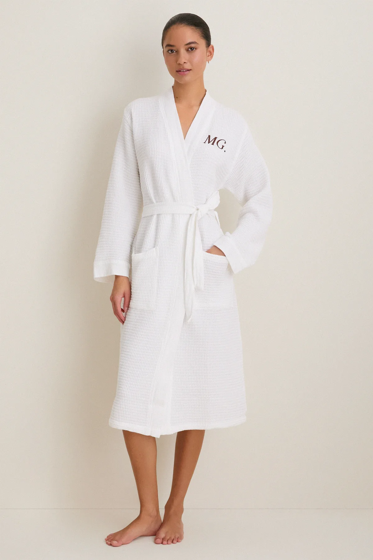White Kiran Robe by Matouk