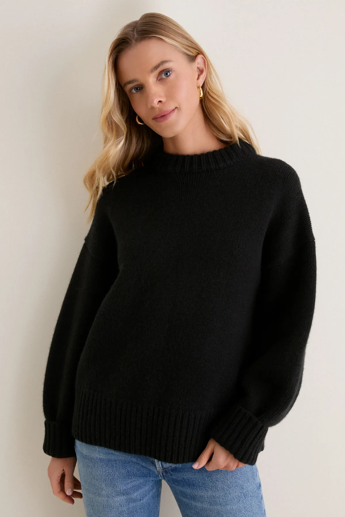 Genevieve Cashmere Wool Blend Crewneck Sweater by Tuckernuck