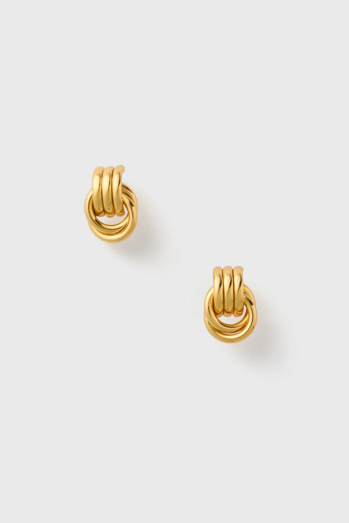 Gold Baby Knot Earrings by Heaven Mayhem