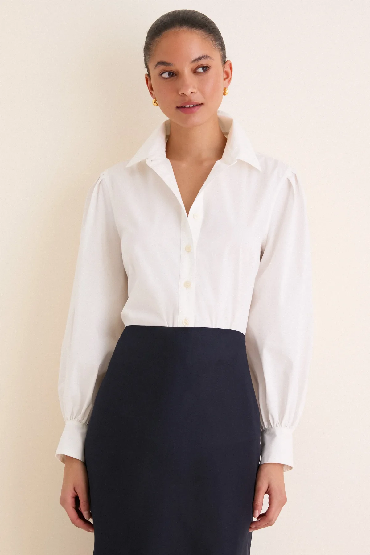 White Carolina Button Down by Tuckernuck