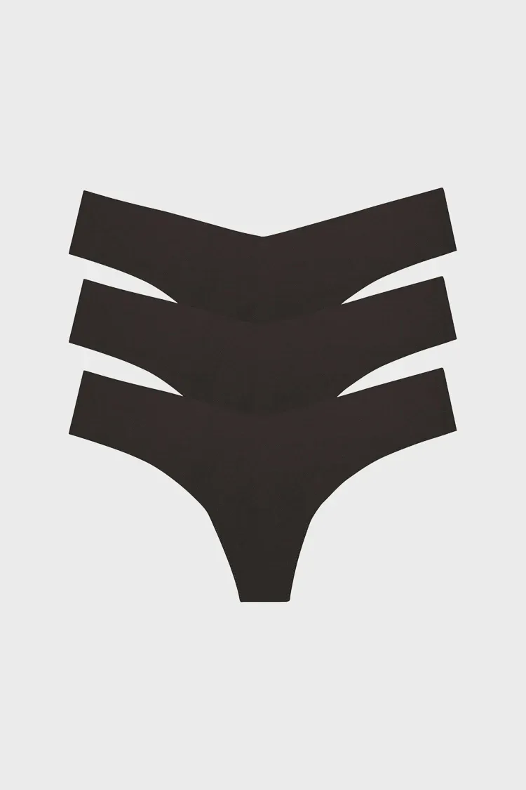 Black Classic Thong 3 Pack by Commando