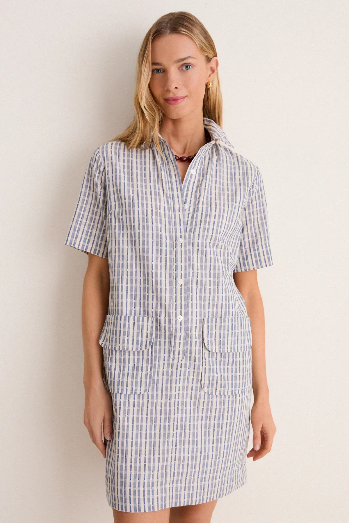 Dobby Stripe Joanna Dress by Tuckernuck