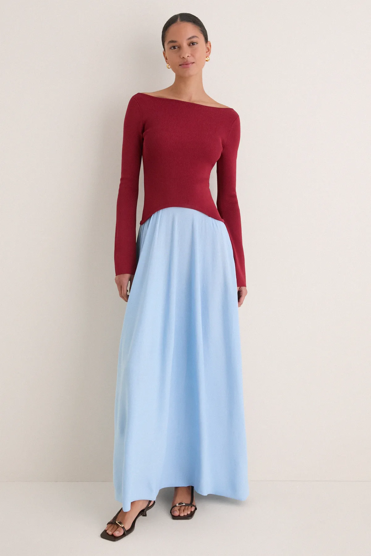 Sangria and Nordic Fog Ambrio Maxi Dress by Solid & Striped