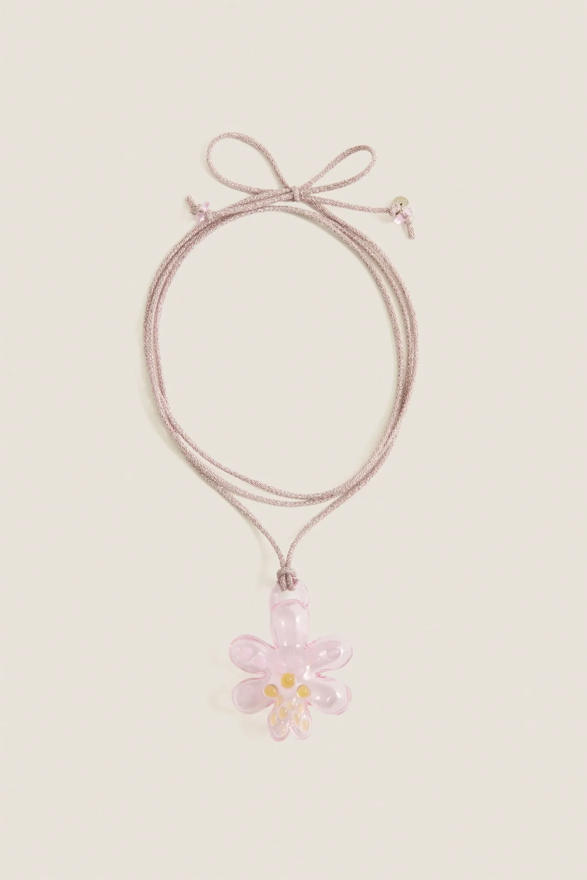 Glass Orchid Necklace by CAJAL