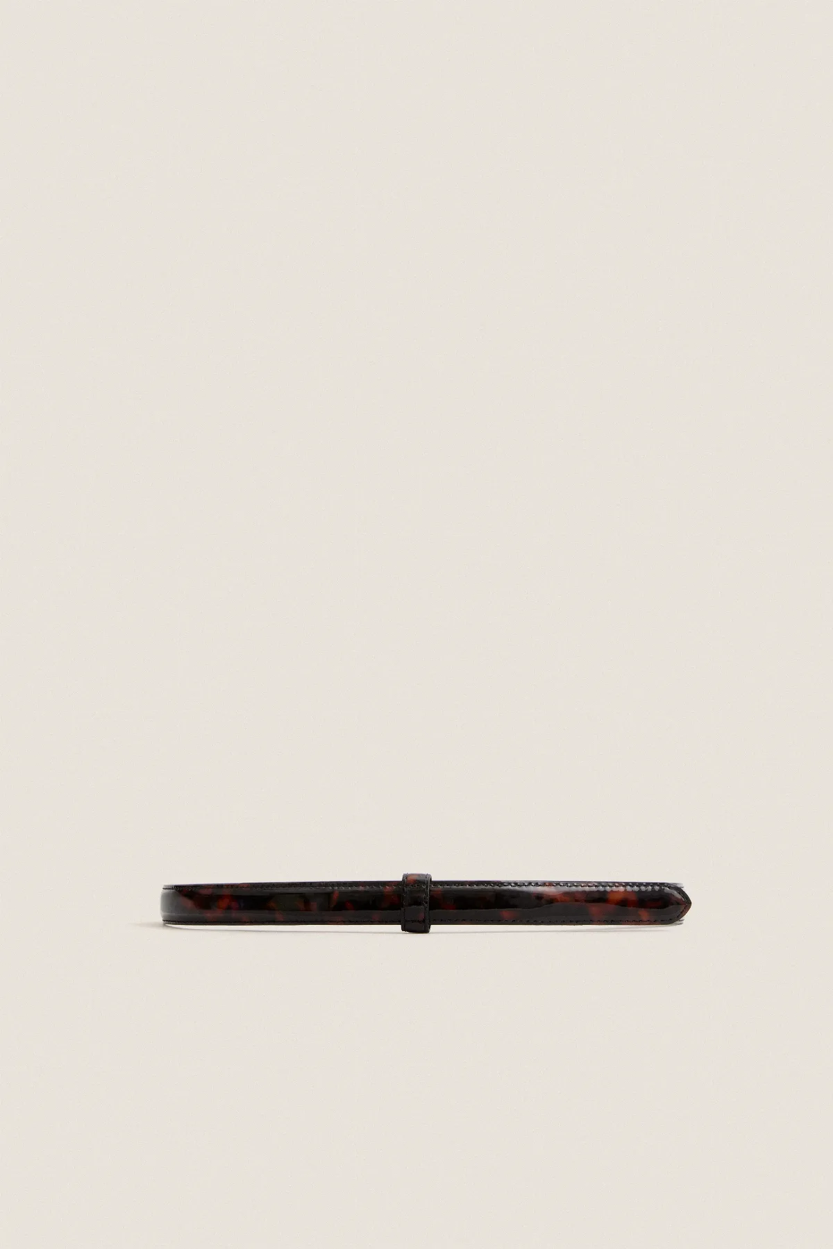Patent Tortoise Skinny Belt by Tuckernuck Accessories