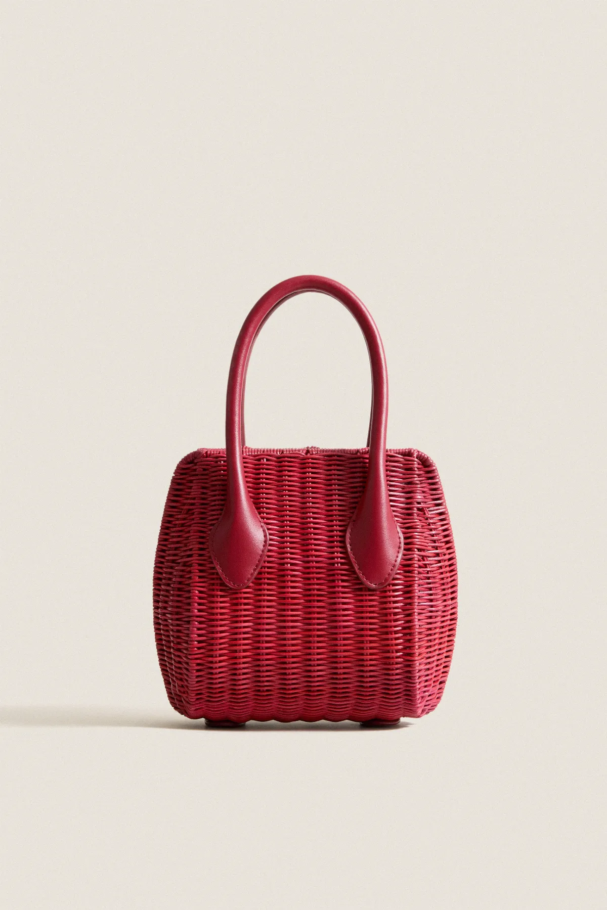 Wicker Wave Top Handle Bag by Tuckernuck Accessories