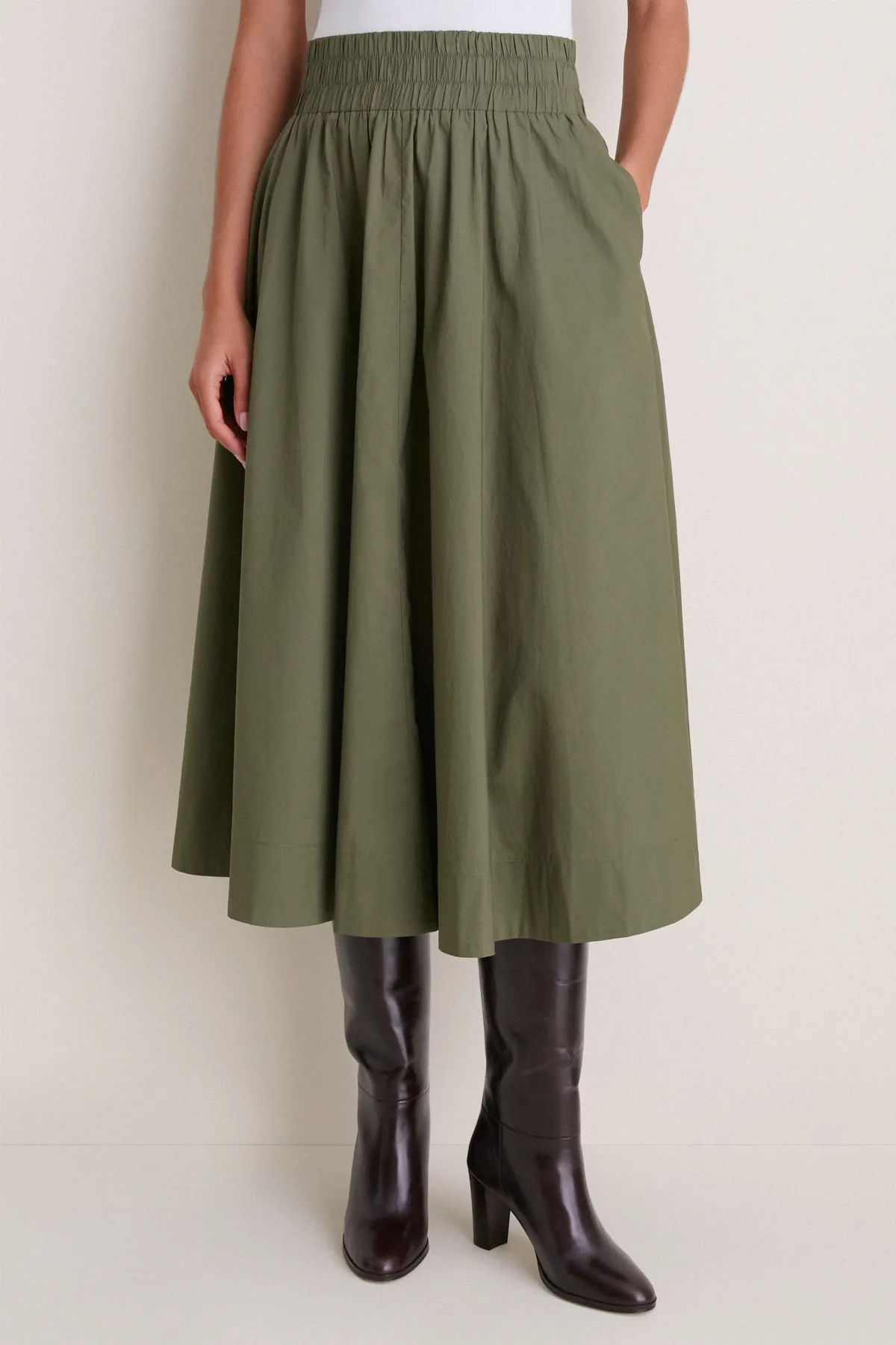 Cotton Poplin Niki Circle Skirt by Tuckernuck