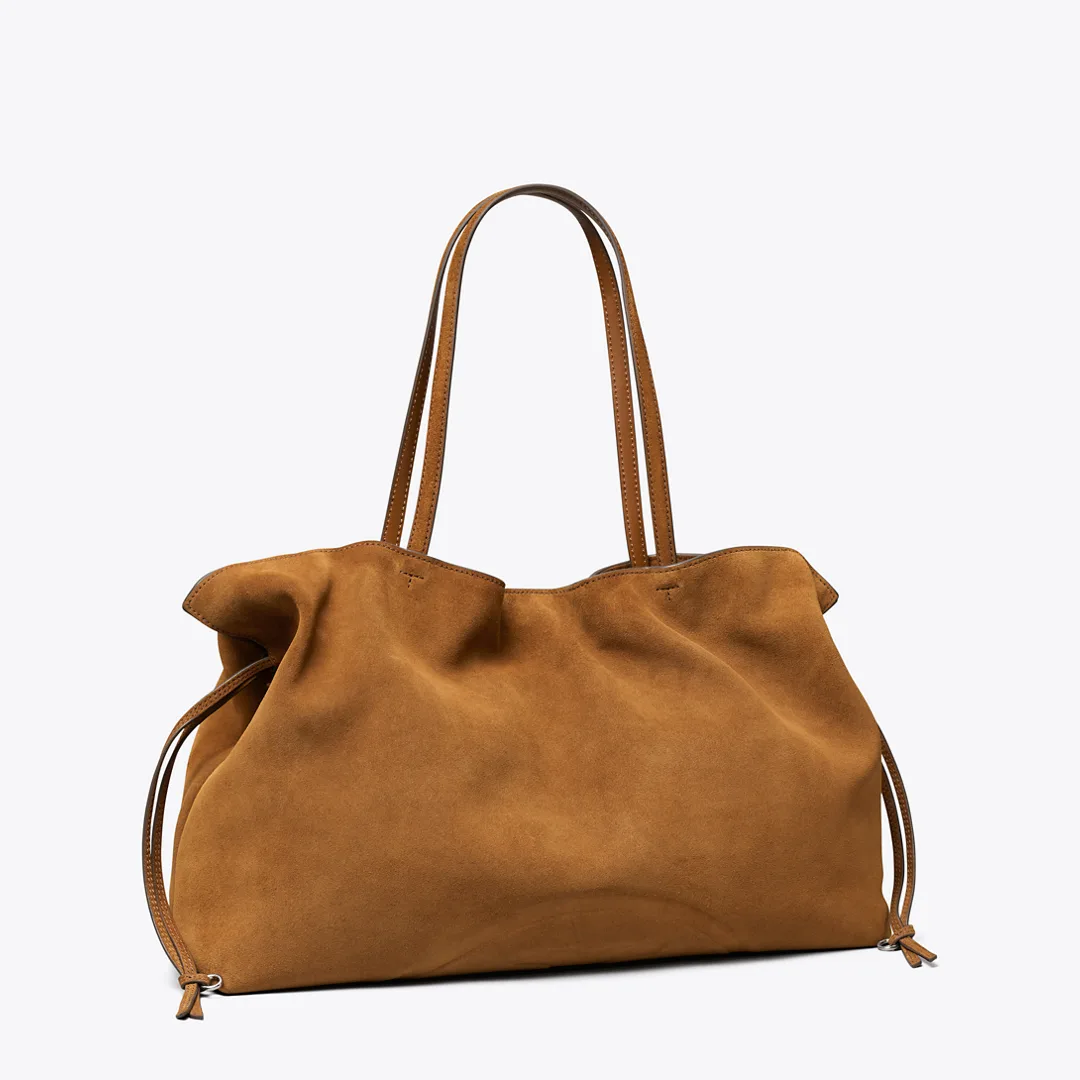 Ella Suede Drawstring Tote by Tory Burch