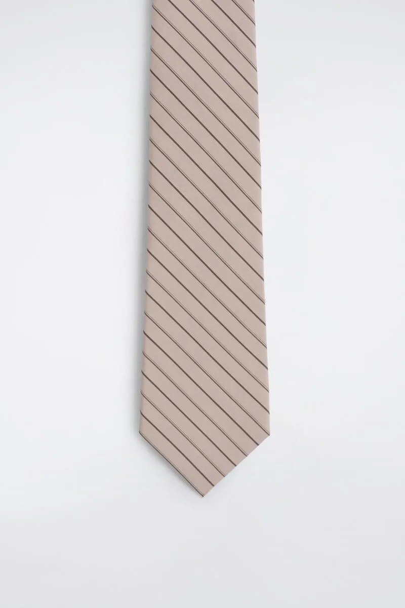 Striped Cotton-Silk Tie by COS