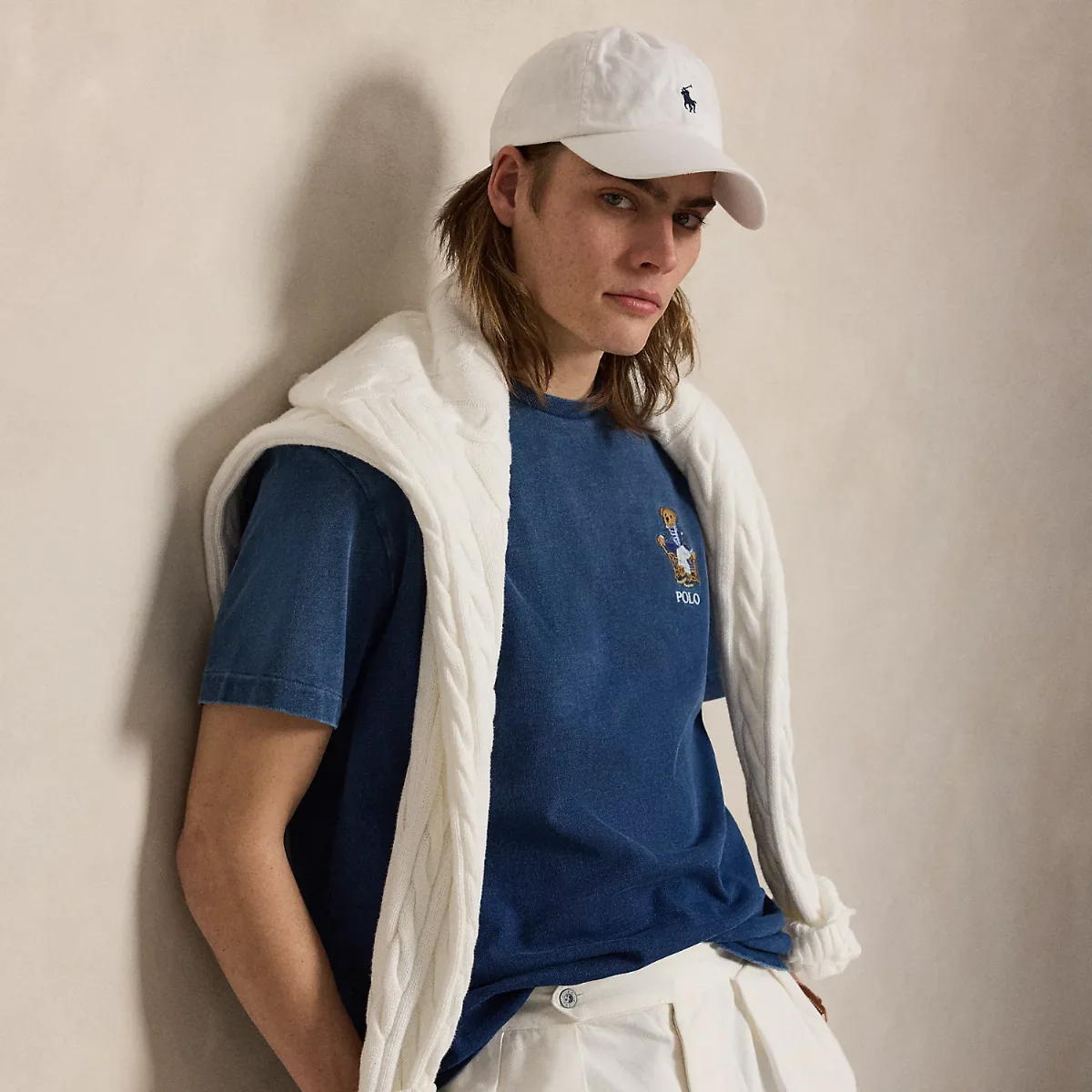 Classic Fit Polo Bear Indigo T-Shirt by Polo Ralph Lauren