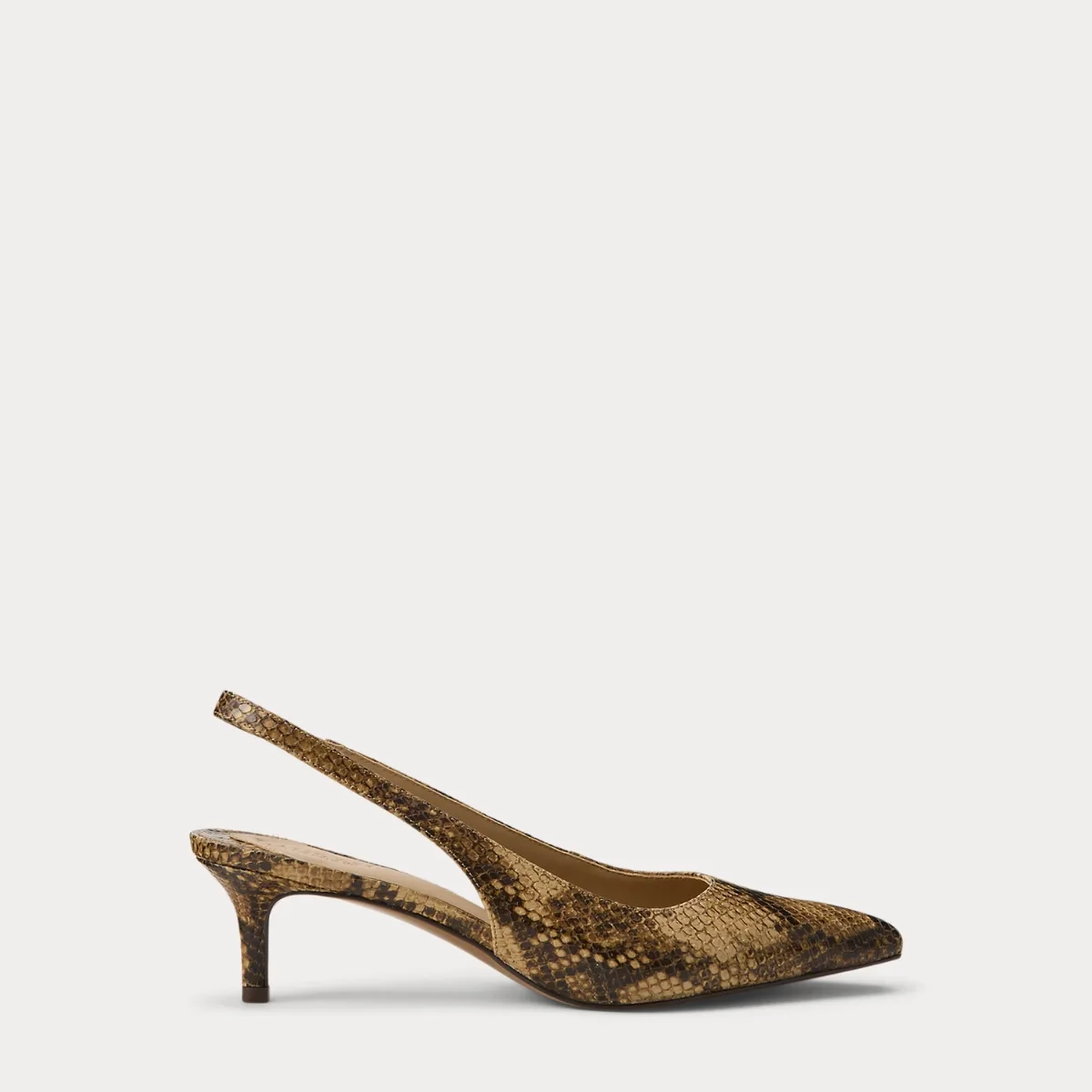 Lolah II Python-Embossed Slingback Pump by Lauren Ralph Lauren