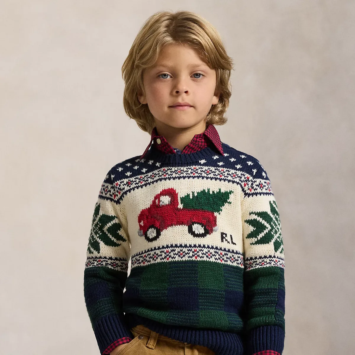 Truck-Intarsia Cotton Jumper by Ralph Lauren