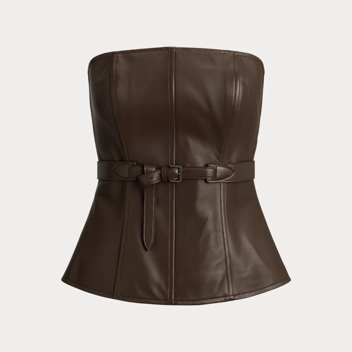 Jenevieve Lambskin Bustier by Ralph Lauren Collection