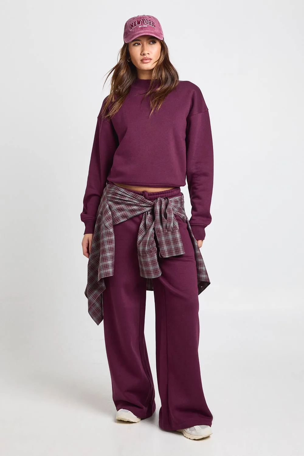 Extended Neck Sweatshirt Tracksuit by boohoo