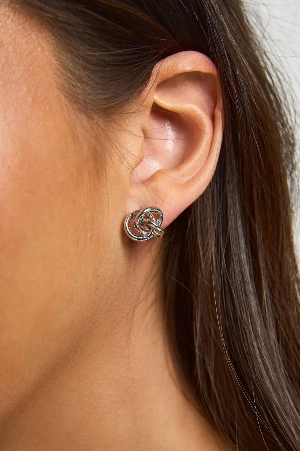 Knot Stud Earrings by boohoo
