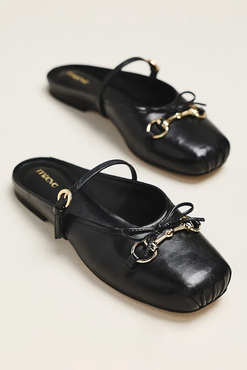 Horsebit Mule Ballet Flats by Maeve