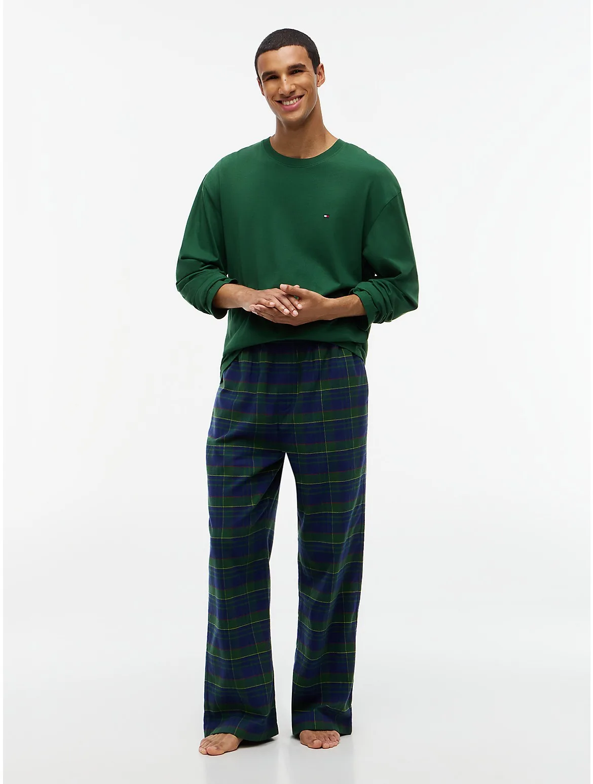 T-Shirt & Plaid Flannel Pant Sleep Set by Tommy Hilfiger