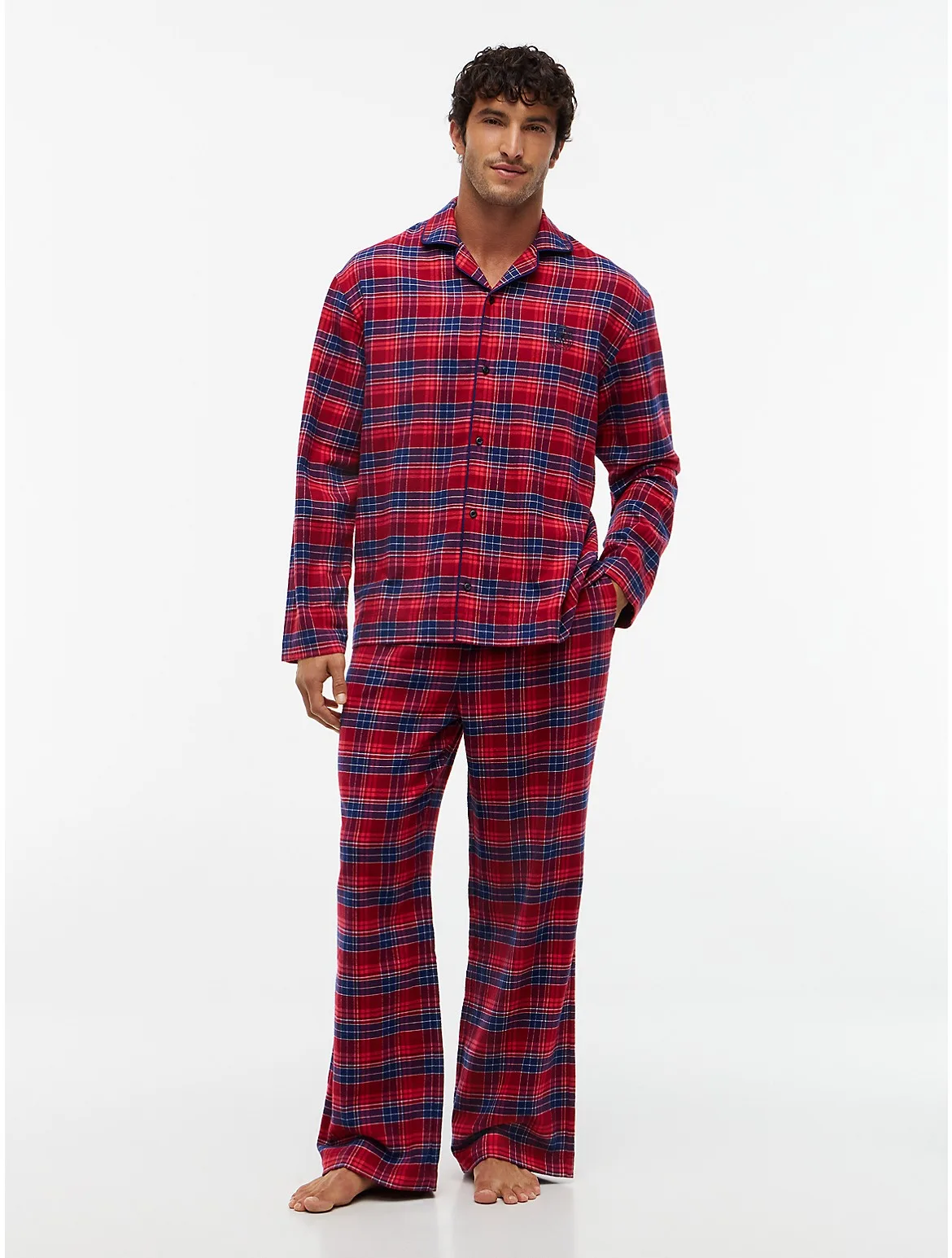 Plaid Flannel Shirt & Pant Sleep Set by Tommy Hilfiger