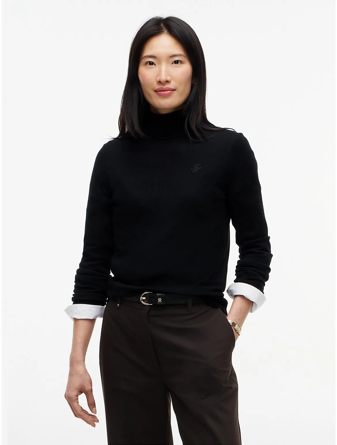 Merino Wool Turtleneck Sweater by Tommy Hilfiger