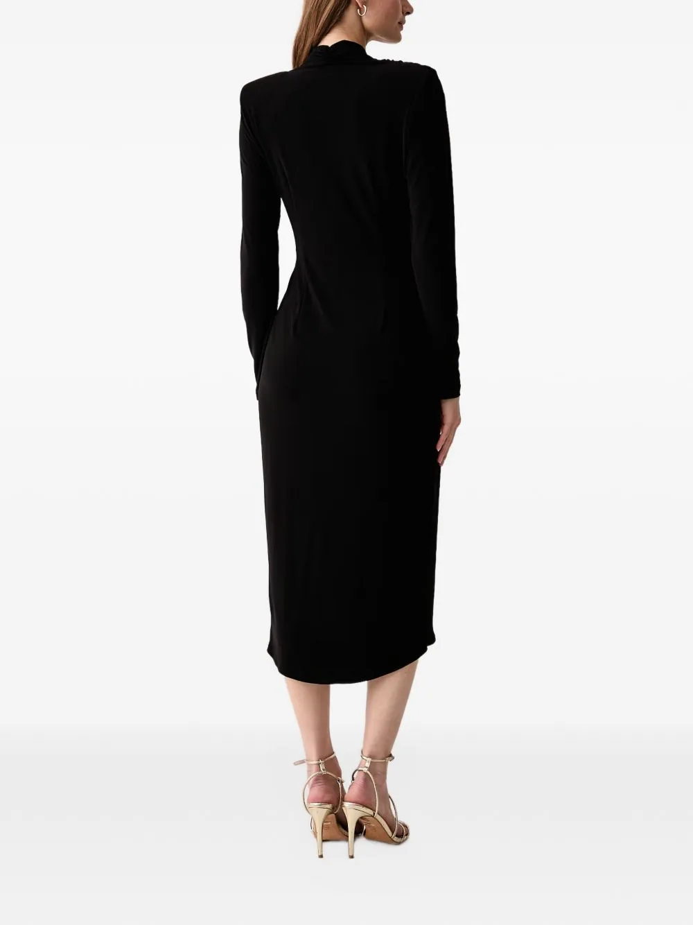 Embellished Wrap-Style Midi Dress by Joseph Ribkoff