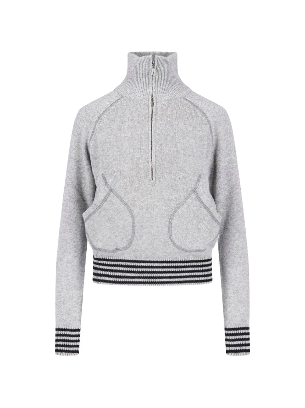 Sindi Stripe-Trim Sweater by Gimaguas