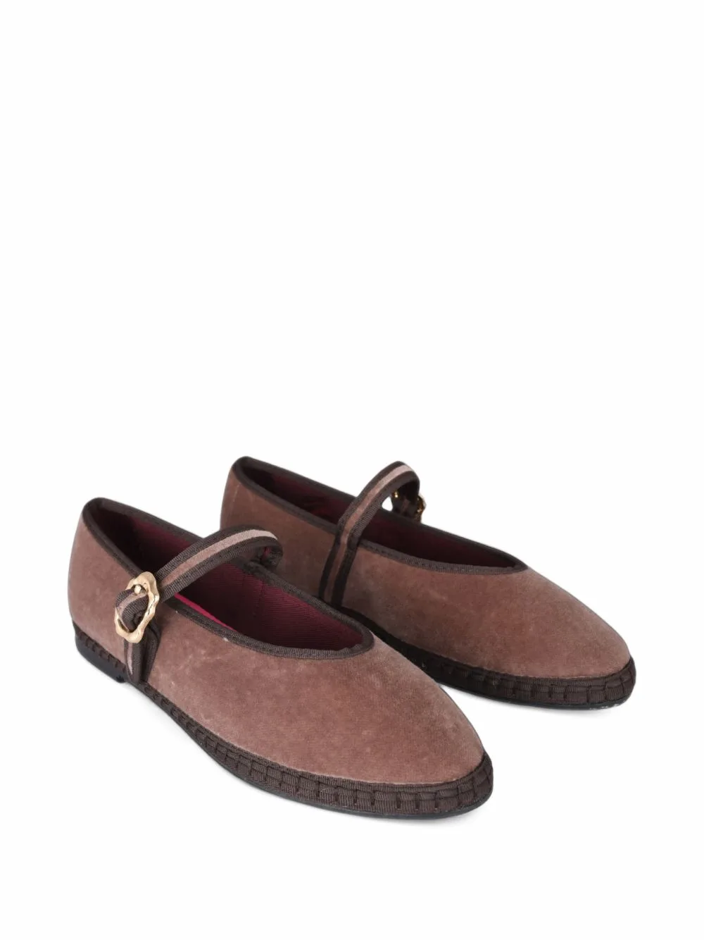 Pierre Velvet Ballet Flats by FLABELUS