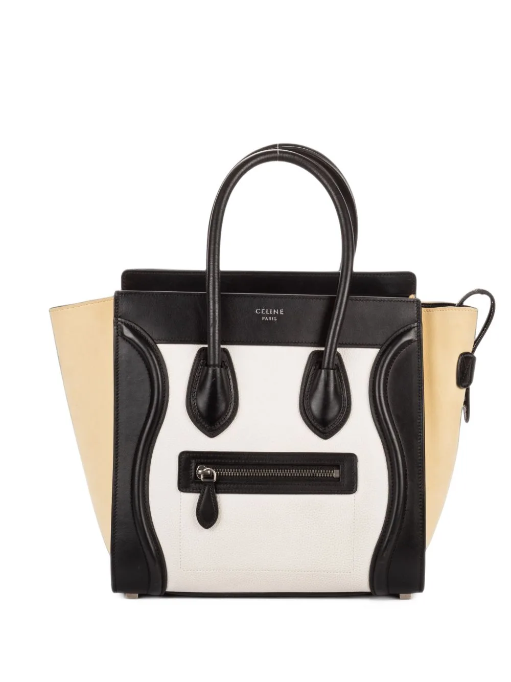 Micro Luggage Grained-Leather Tote Bag by Celine Pre-Owned