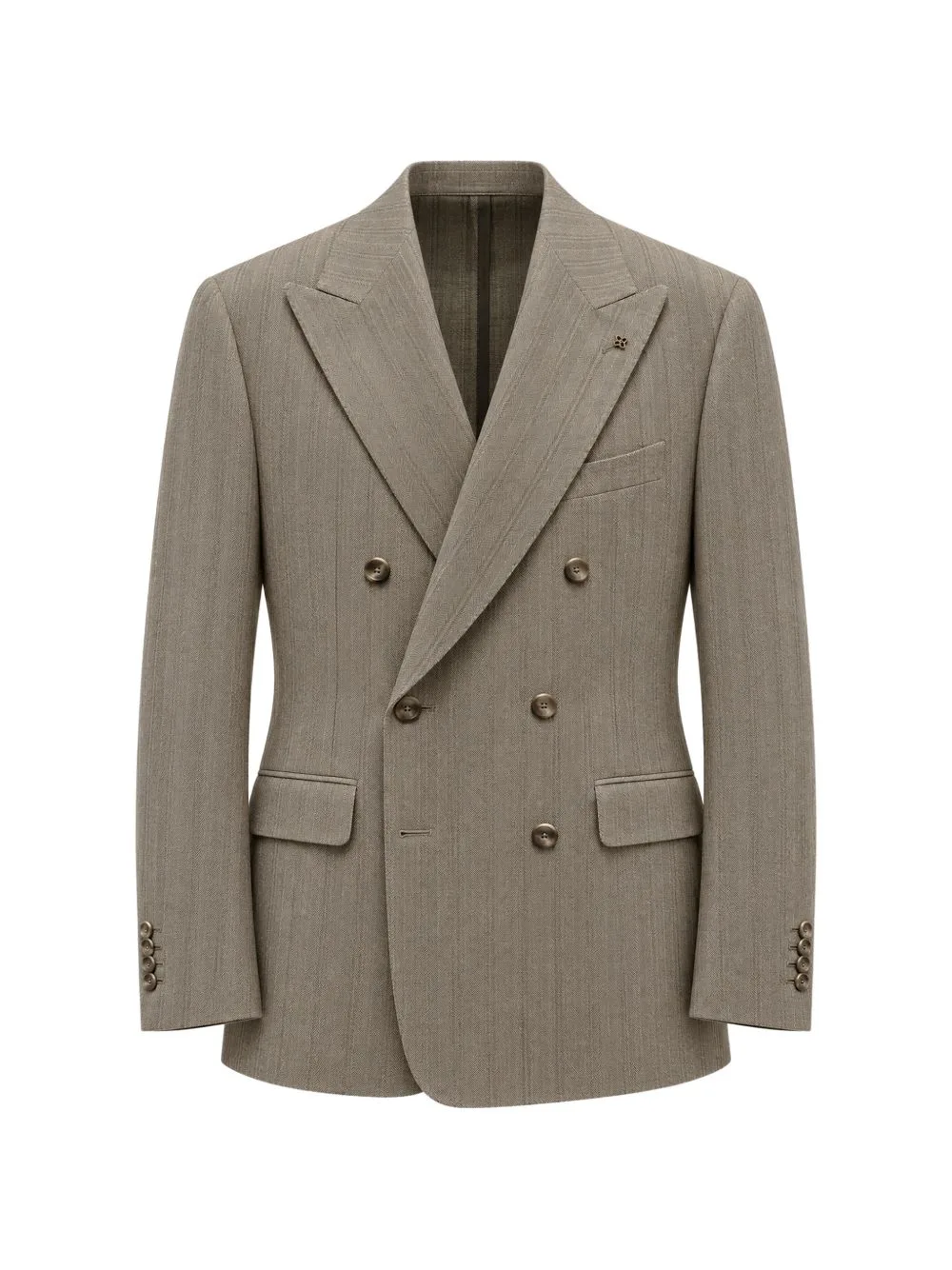Double-Breasted Pinstriped Suit by Tagliatore