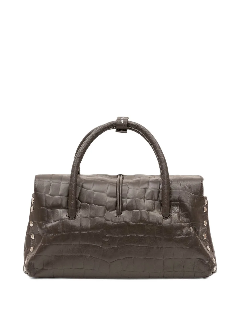 Small Dotta Foulard 70 Crocodile-Effect Tote Bag by Zanellato