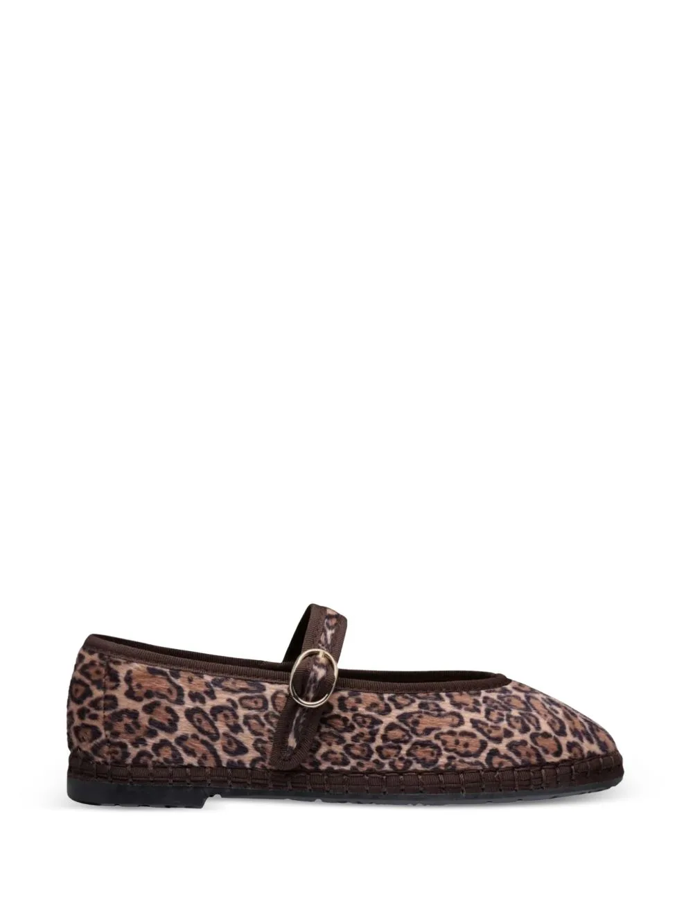 Pierre Leopard-Print Velvet Ballet Flats by FLABELUS
