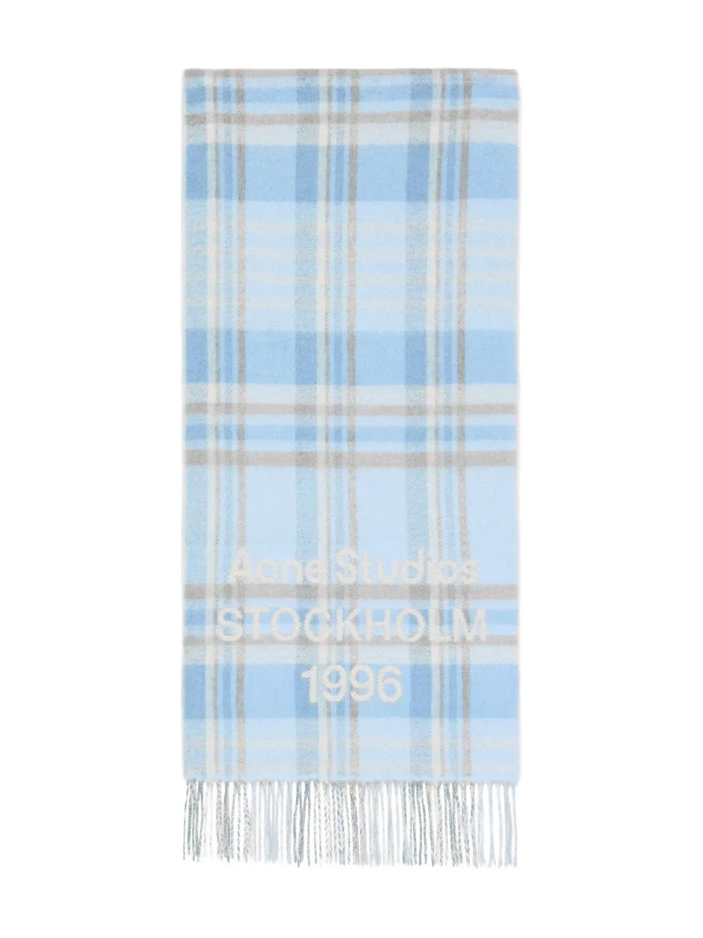 Plaid Fringed Scarf by Acne Studios