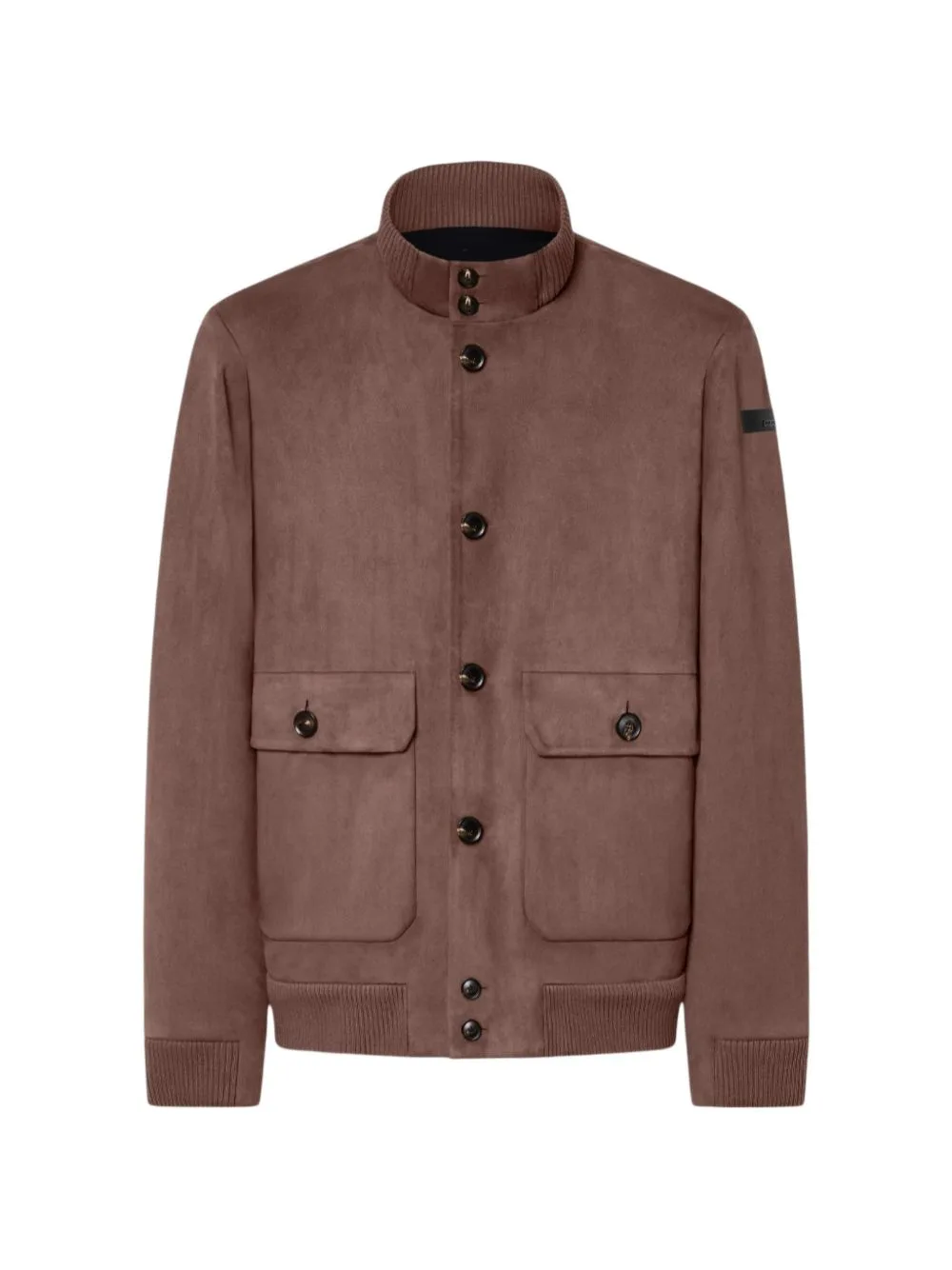 Faux-Suede High-Neck Jacket by RRD