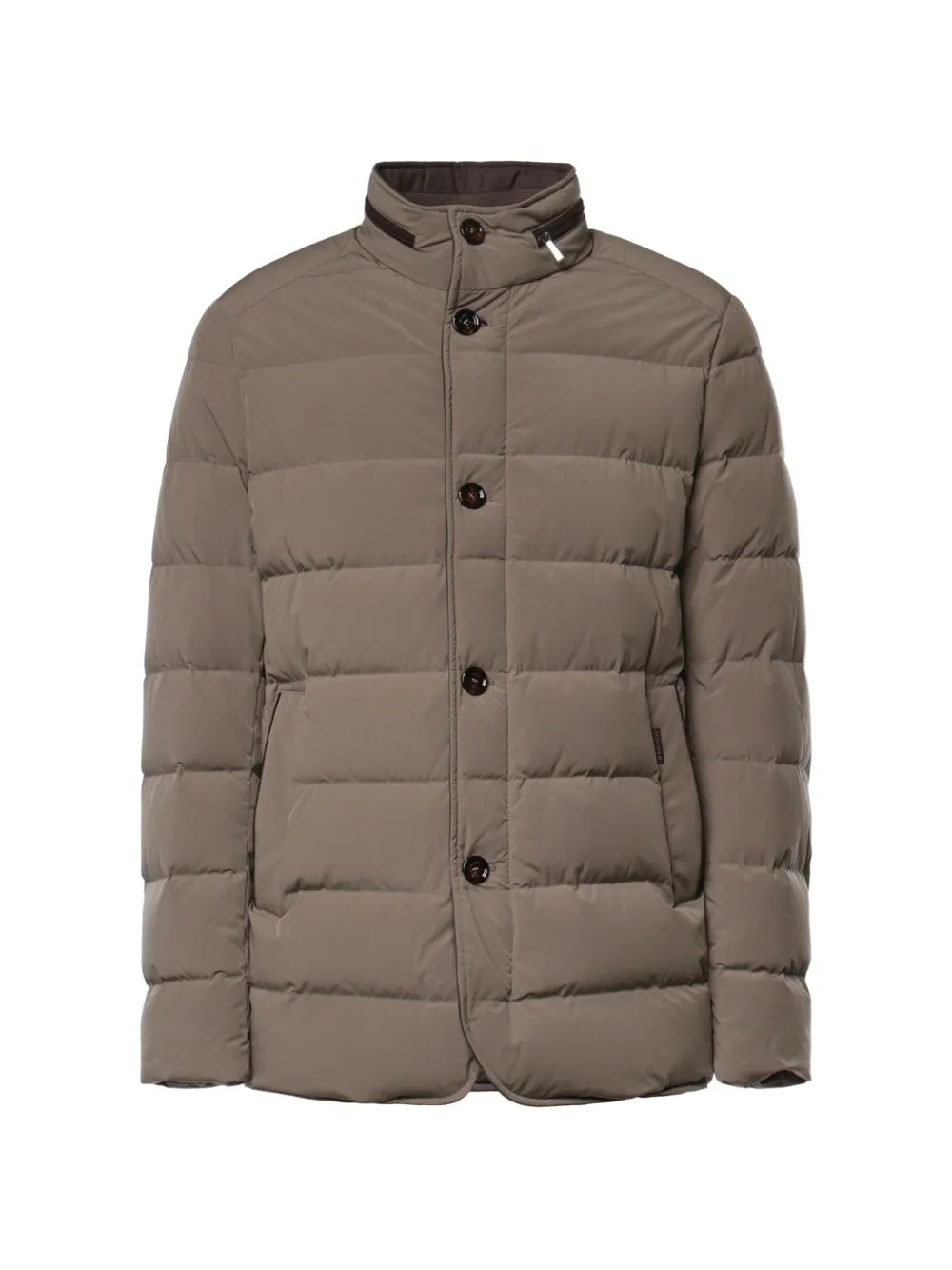 Quilted Button-Up Jacket by Moorer