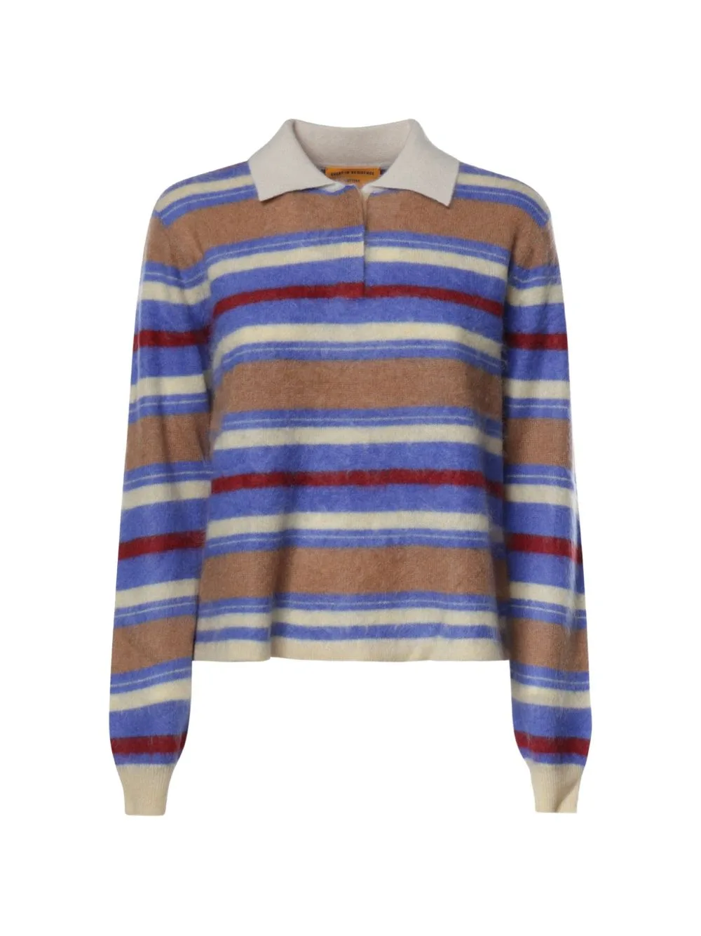 Striped Polo-Collar Sweater by Guest In Residence