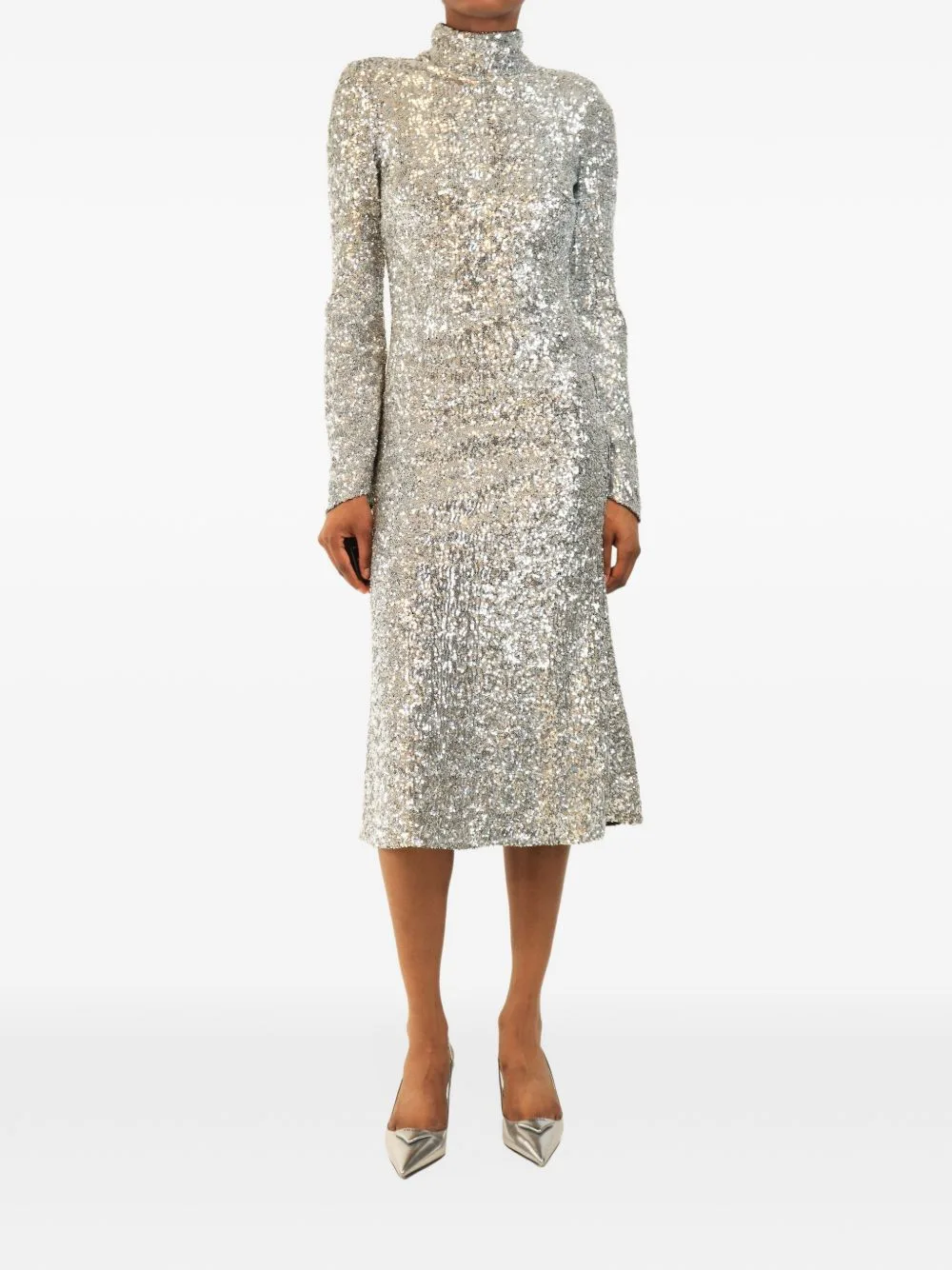 Sequin-Embellished Midi Dress by Rebecca Vallance