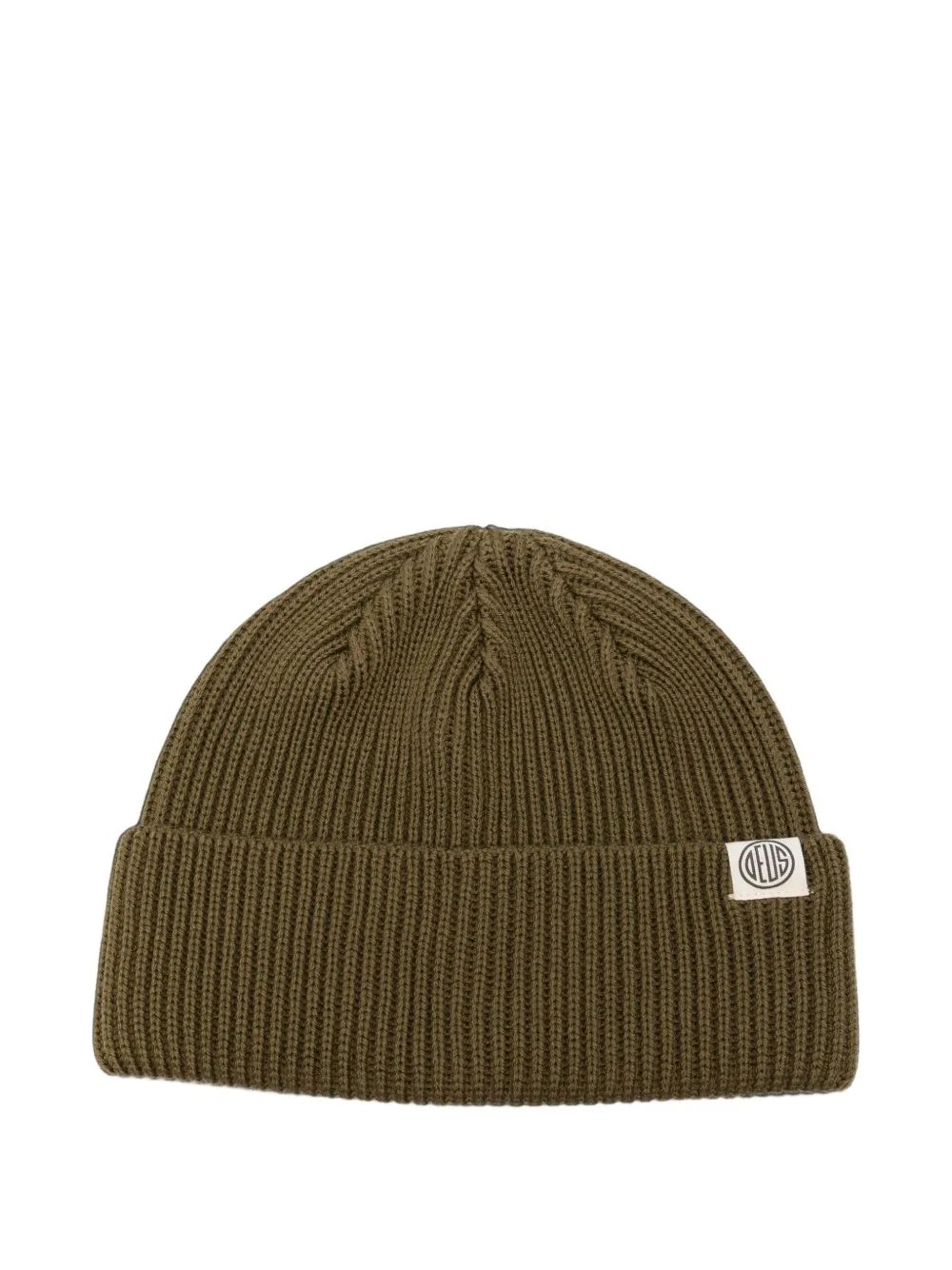 Ribbed-Knit Logo-Patch Beanie Hat by Deus Ex Machina