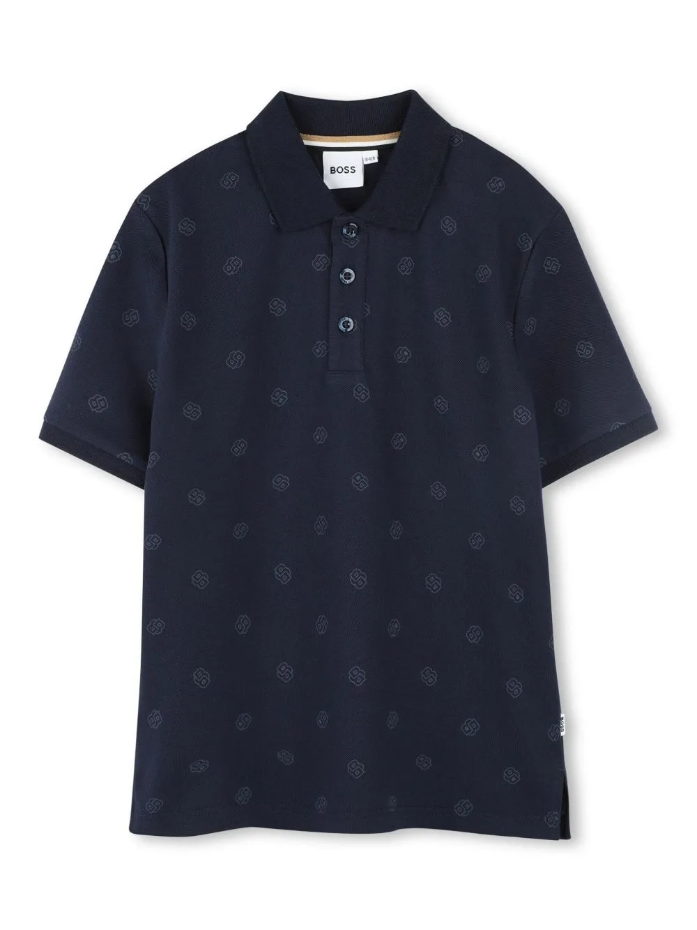 Logo-Print Short-Sleeve Polo Shirt by BOSS Kidswear