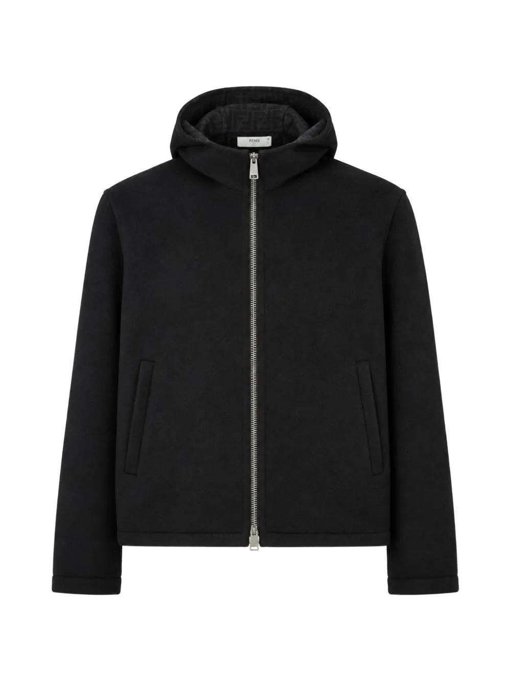 Zip-Up Hooded Hoodie by FENDI