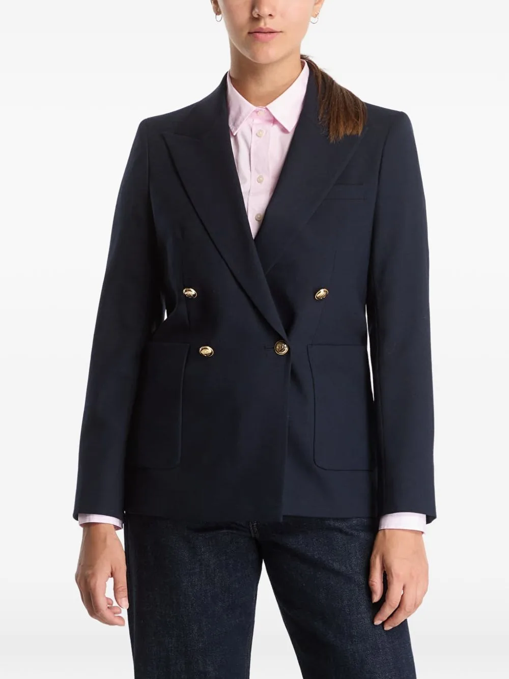 Double-Breasted Peak-Lapel Blazer by Gant