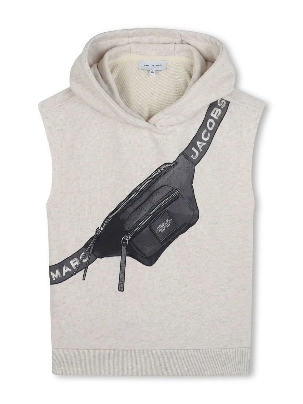 Logo-Print Sleeveless Hoodie by Marc Jacobs Kids