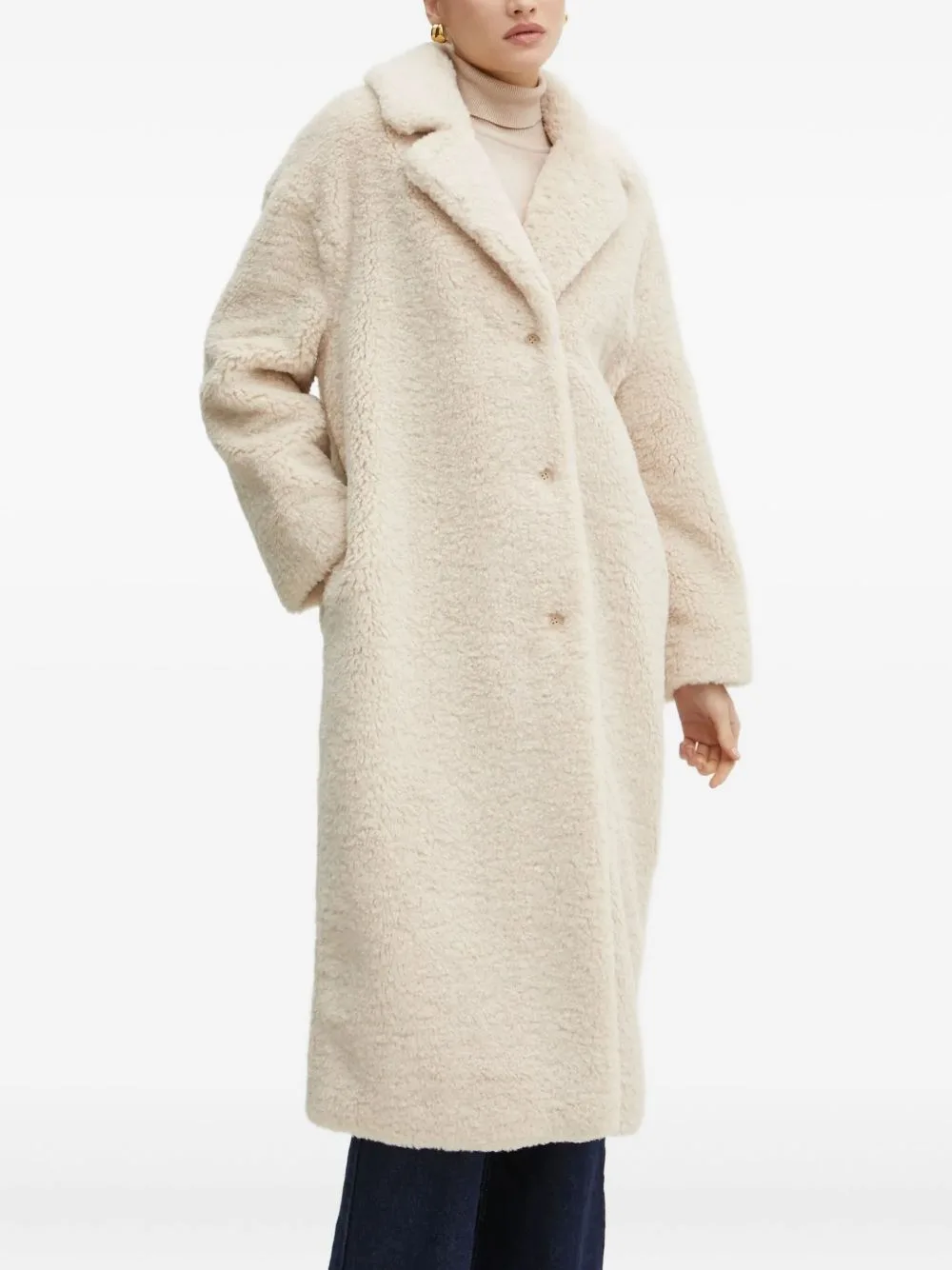 Buttoned Collared Coat by GUESS USA