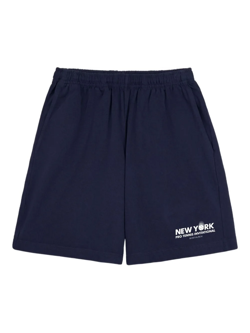Elasticated Print-Detail Track Shorts by Sporty & Rich