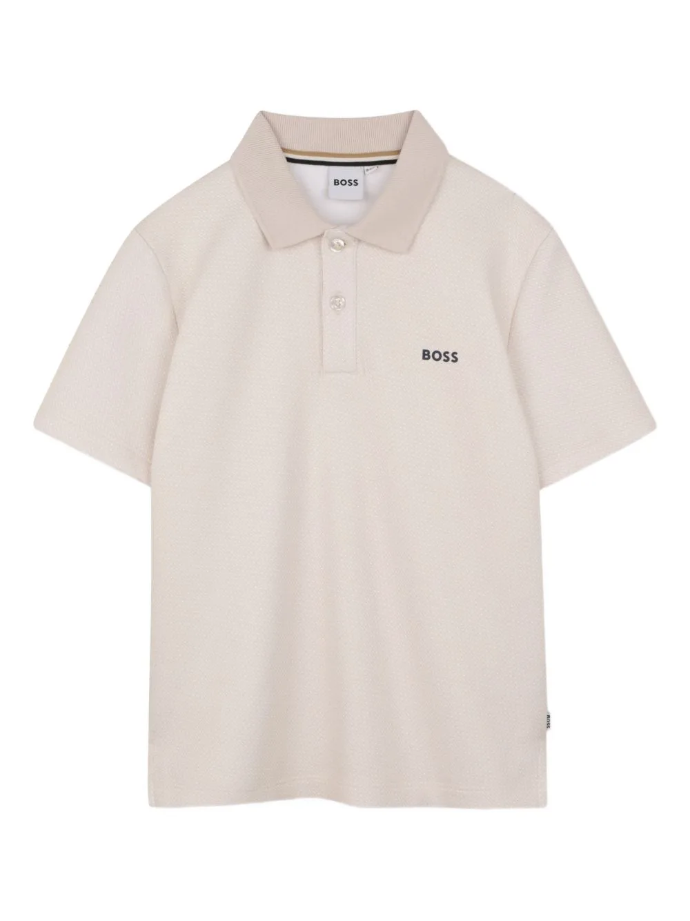 Patterned Short-Sleeve Polo Shirt by BOSS Kidswear
