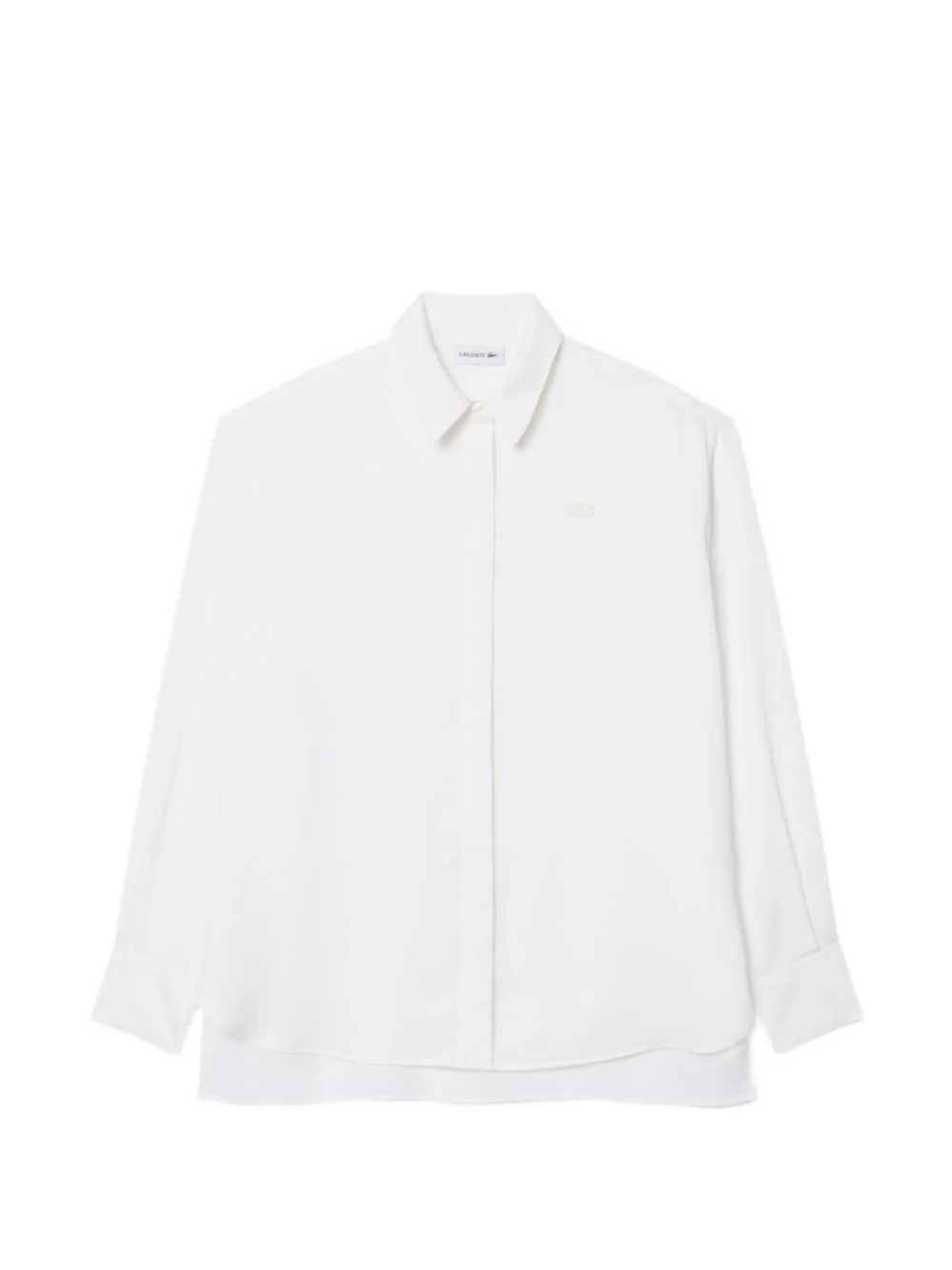 Oversized Flowy Shirt with Print by Lacoste