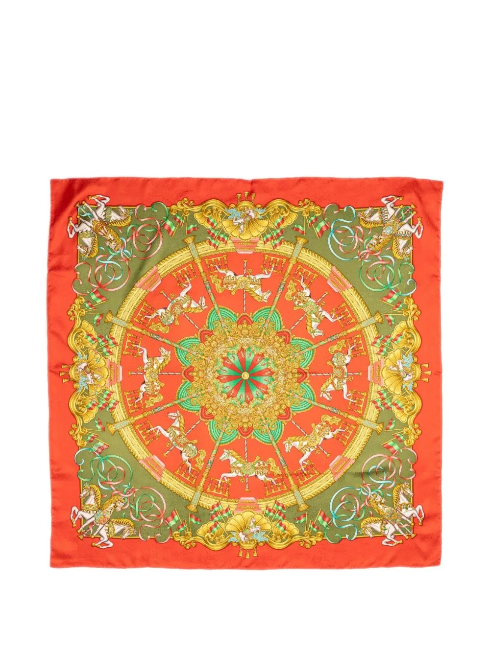 Luna Carousel-Print Scarf by Hermès Pre-Owned