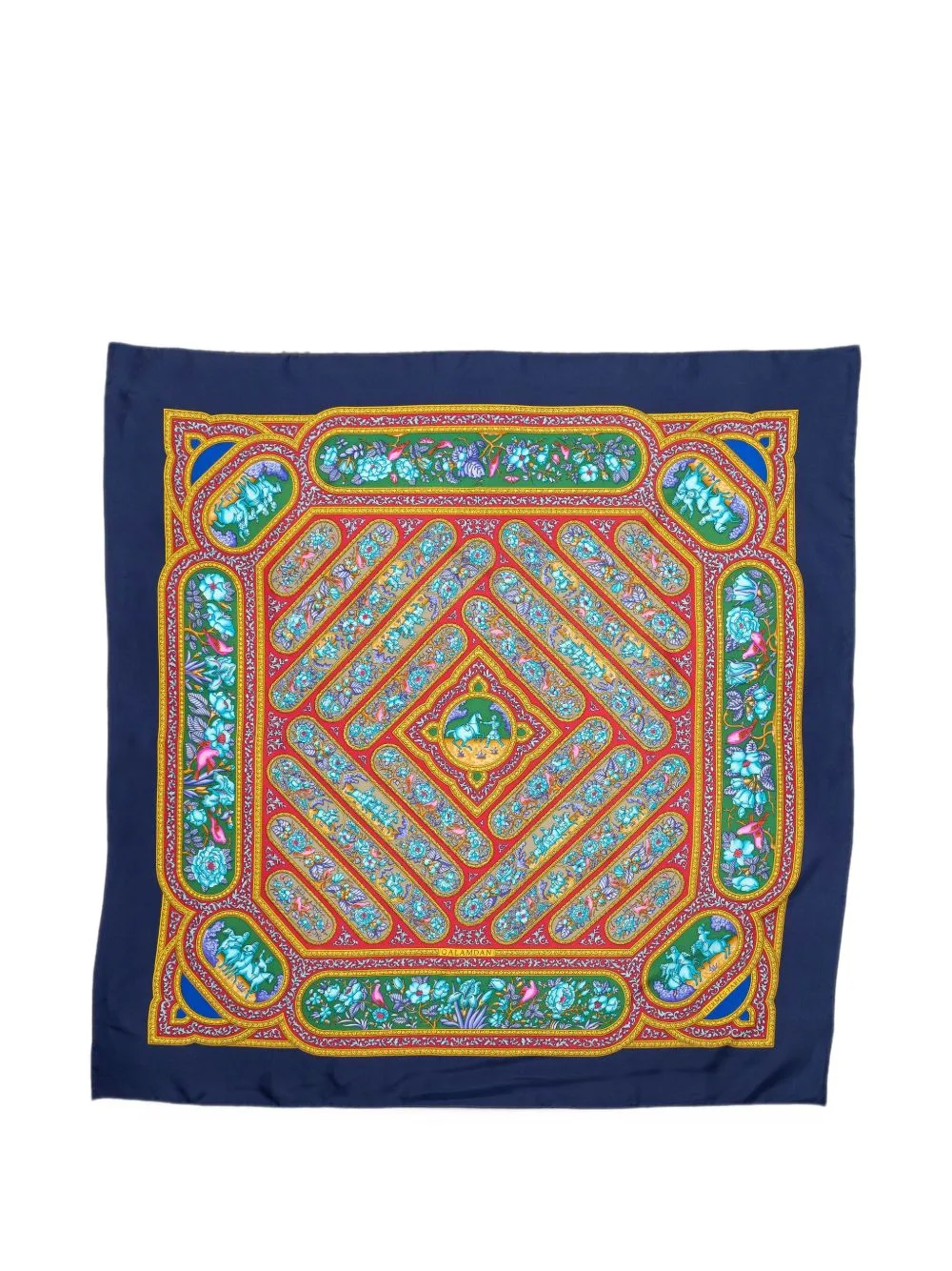 Qalamdan Silk Scarf by Hermès Pre-Owned