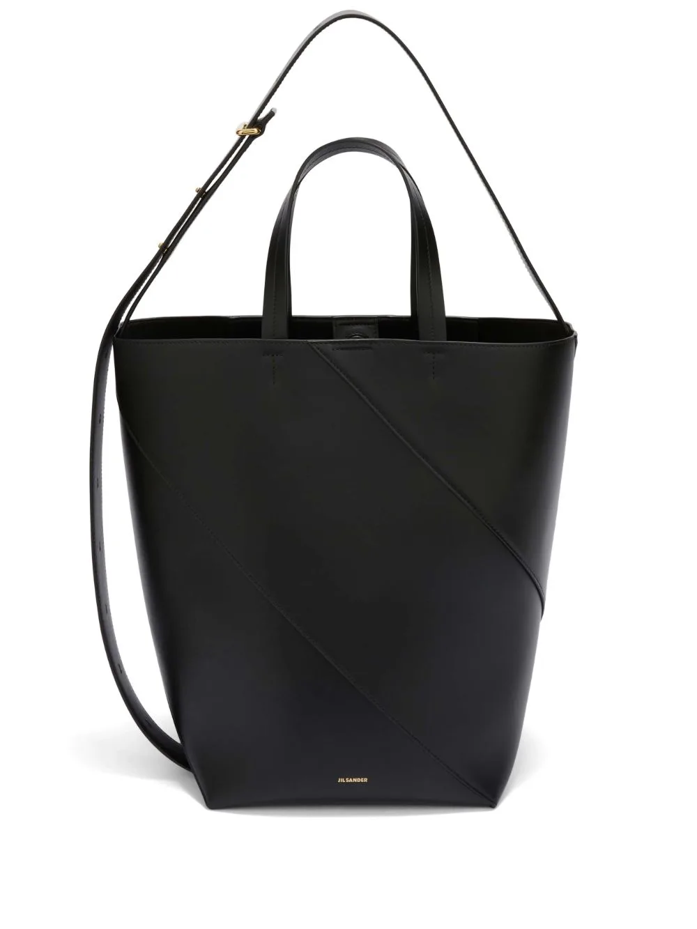 Medium Leather Tote Bag by Jil Sander