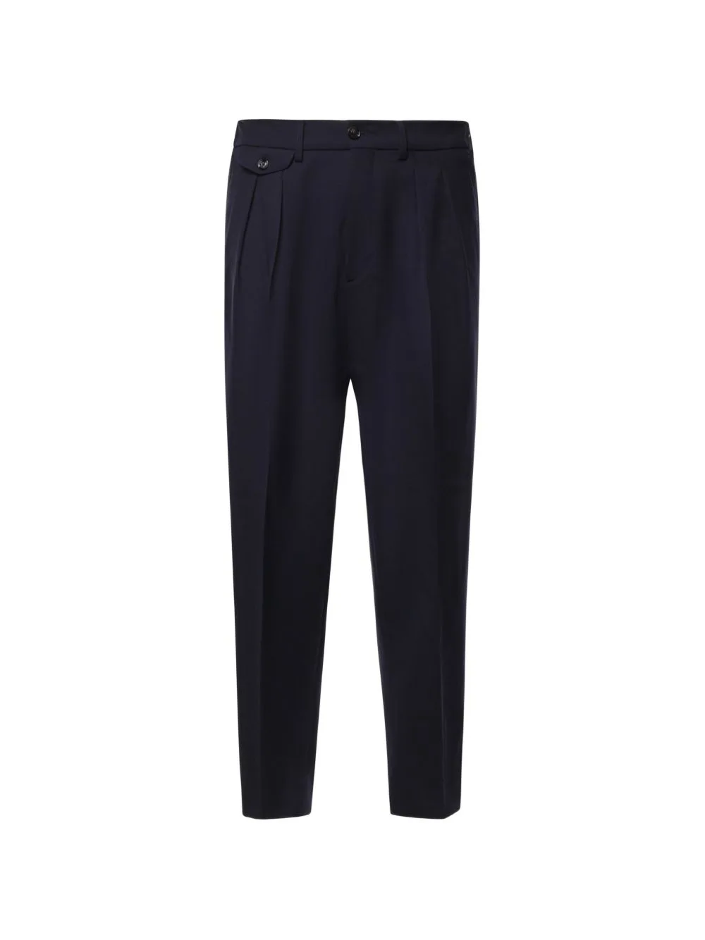 Pleated-Detail Tailored Trousers by BE ABLE